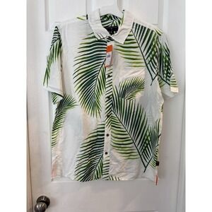New men's Margaritaville dress shirt button up tropical size medium
